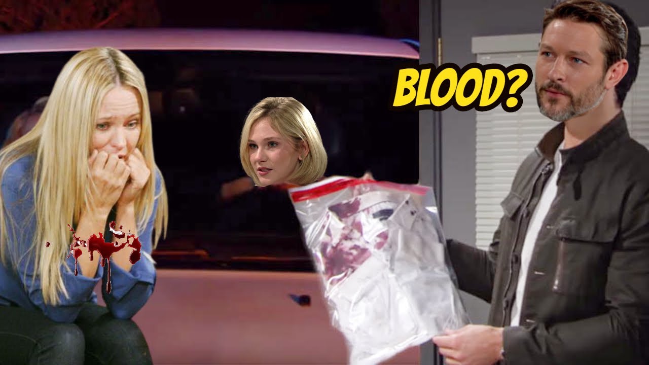 The Young And The Restless Daniel finds blood on Sharon’s car and shirt – asks where Heather is?